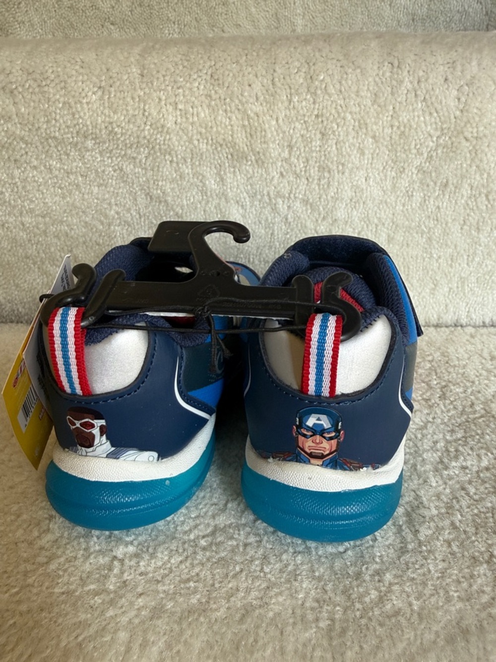 NWT Marvel Avengers Kids Light-Up Sneakers - Blue, Red, Navy - Picture 3 of 4